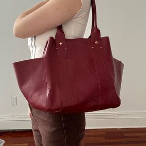 Clare V Wine Red Handbag